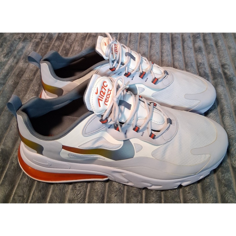 Nike Air Max 270 React Men's Shoes Summit CD6615-100 Excellent condition